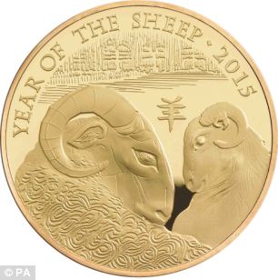 英國皇家鑄幣廠推新款羊年紀(jì)念幣 融入中國元素