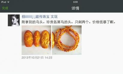 微信圈隱秘生意：女演員非法販賣犀牛角日賺32萬
