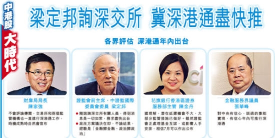 梁定邦：深港通進(jìn)展良好 正進(jìn)行測試