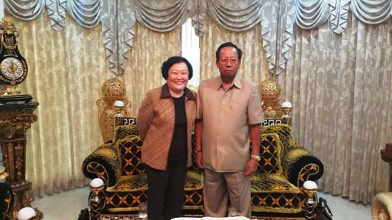 柬埔寨副總理迪班上將接見藍(lán)迪國際智庫項目代表團(tuán)