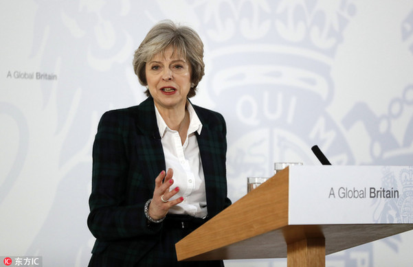 英首相宣布脫歐計(jì)劃：徹底退出歐洲單一市場(chǎng)